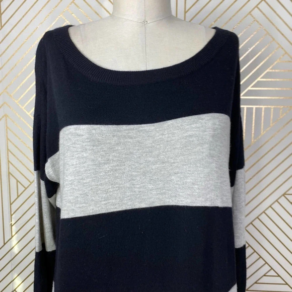 ATM Anthony Thomas Melillo Rugby Stripe Sweater Dress in‎ Black & Gray Size US S - Picture 4 of 12
